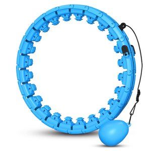 Weighted Hoola Exercise Fit Hoops - Blue, Adjustable, Perfect for Weight Loss!